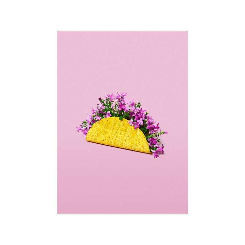 Flower taco — Art print by Supermercat from Poster & Frame