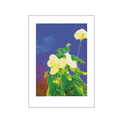 Flowerpower blue — Art print by GraphicARTcph from Poster & Frame