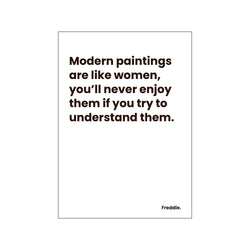 Freddie quote - White — Art print by Mugstars CO from Poster & Frame