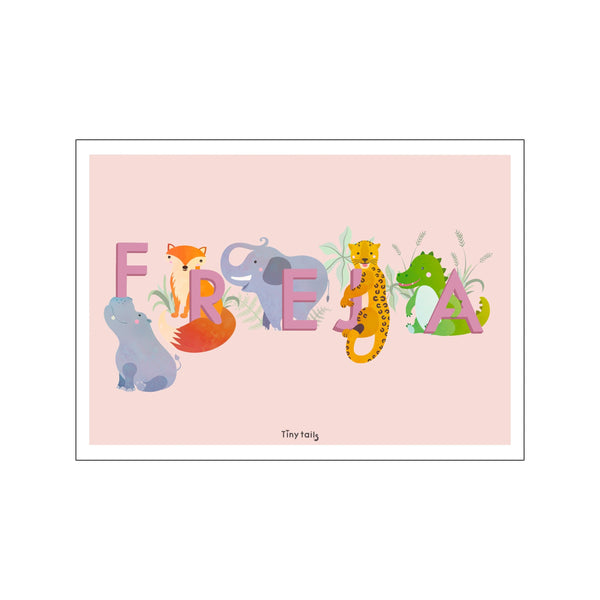 Freja - lyserød — Art print by Tiny Tails from Poster & Frame