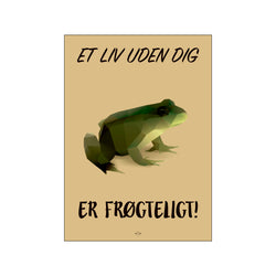 Frøgtelig — Art print by Citatplakat from Poster & Frame