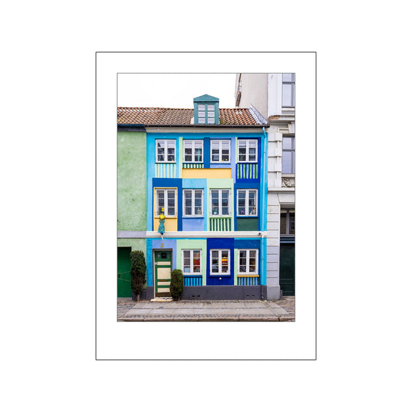 Funhouse in Blue - Without location — Art print by Makes me wonder from Poster & Frame