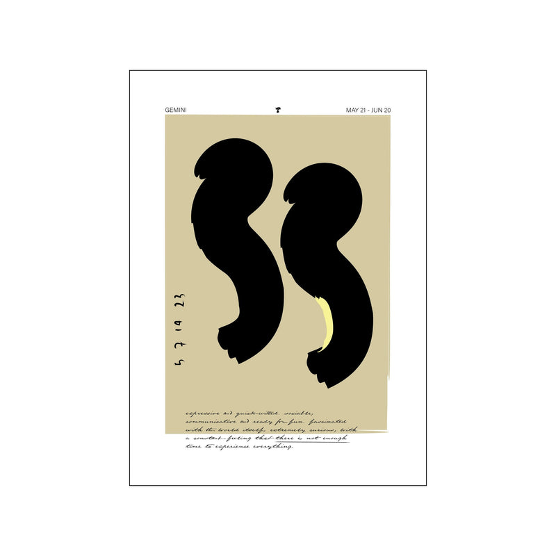 Gemini — Art print by Prints Please from Poster & Frame