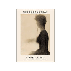 Georges Seurat - Seated woman — Art print by Georges Seurat x PSTR Studio from Poster & Frame