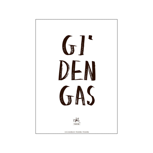 "Gi' den gas" — Art print by Kasia Lilja from Poster & Frame