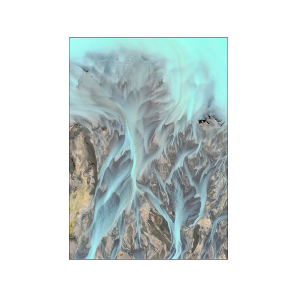 Glacier rivers New Zealand part 1 — Art print by Nordd Studio from Poster & Frame