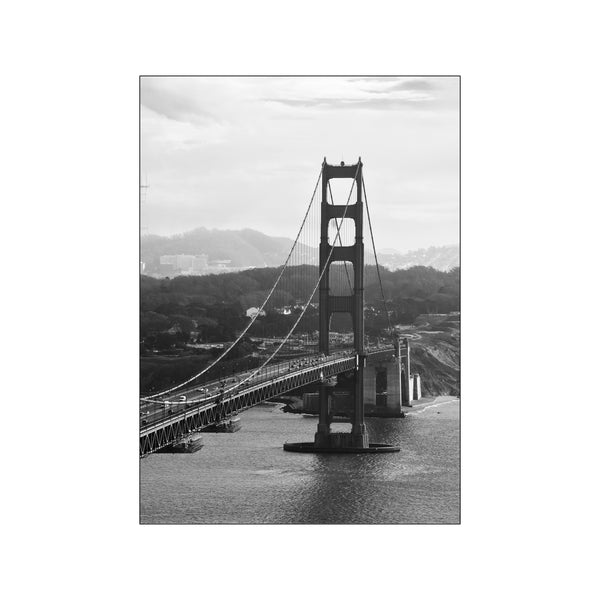 Golden Gate Bridge black and white — Art print by Nordd Studio from Poster & Frame