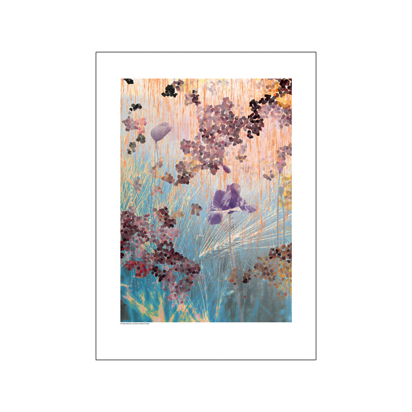 Dot and flower blue — Art print by GraphicARTcph from Poster & Frame