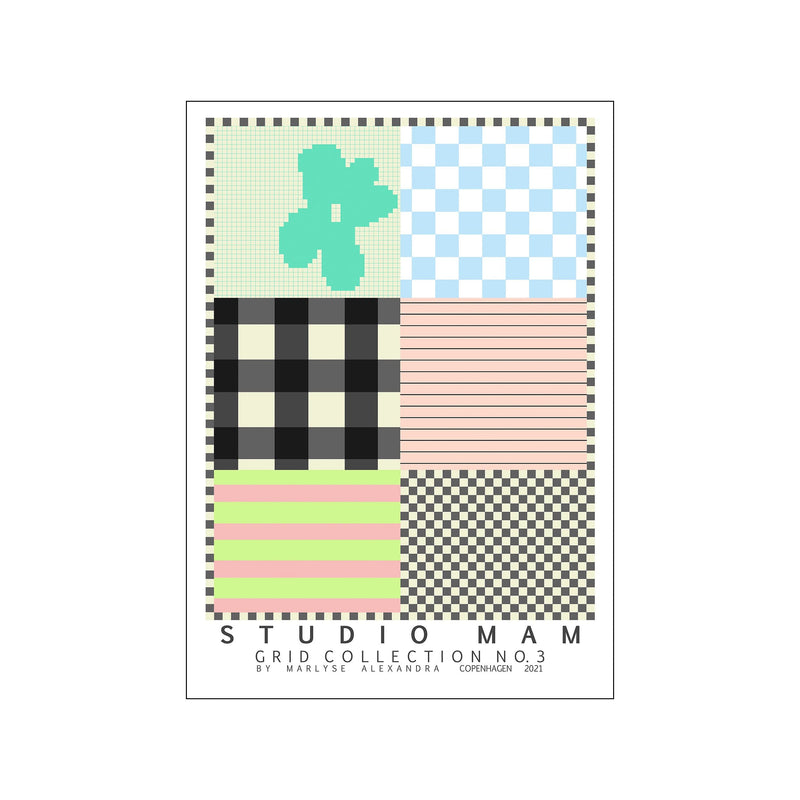 Grid Collection — No 3 — Art print by Studio MAM from Poster & Frame