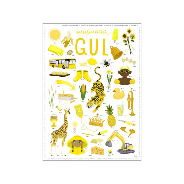 Gul — Art print by Claudia Bille Stræde from Poster & Frame