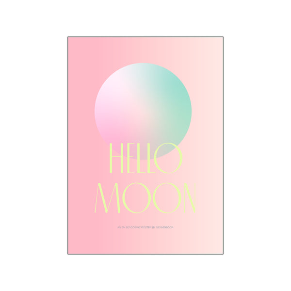 Hello Moon I — Art print by Scandiboom from Poster & Frame