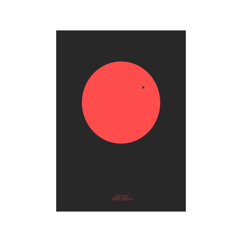 Earth Transit1 – Red — Art print by Hasse Betak from Poster & Frame