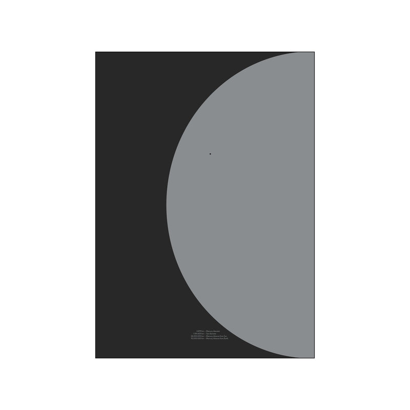 Mercury Transit2 – Grey — Art print by Hasse Betak from Poster & Frame