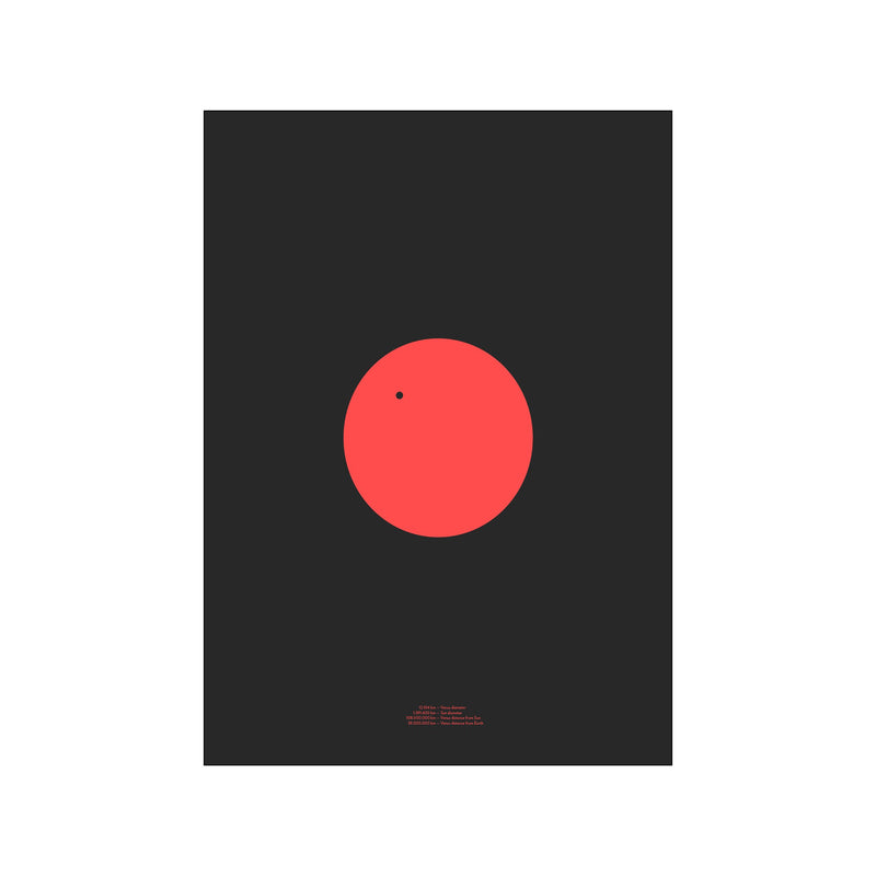 Venus Transit1 – Red — Art print by Hasse Betak from Poster & Frame