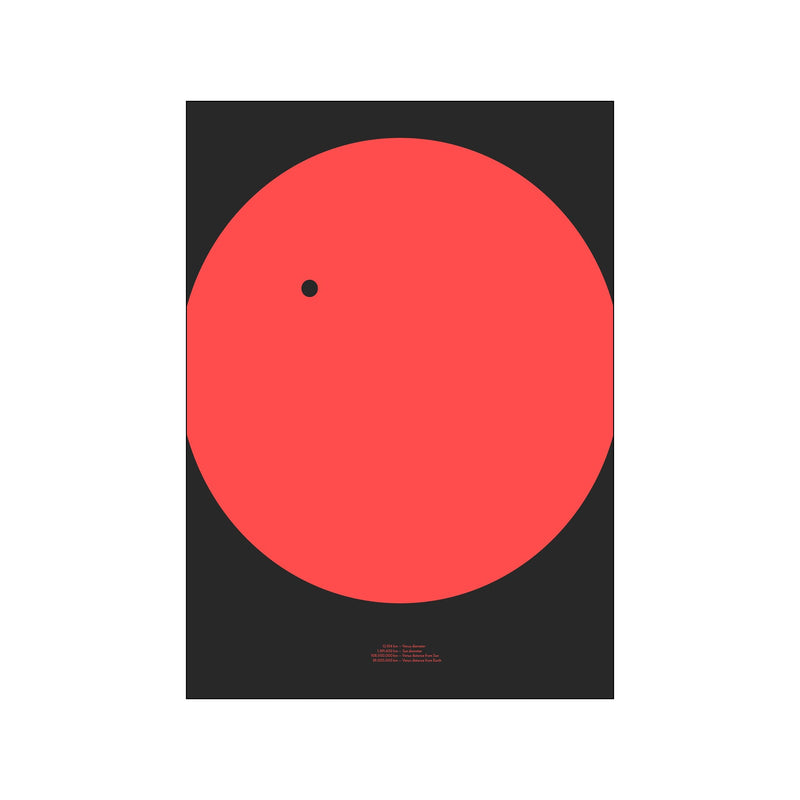 Venus Transit2 – Red — Art print by Hasse Betak from Poster & Frame