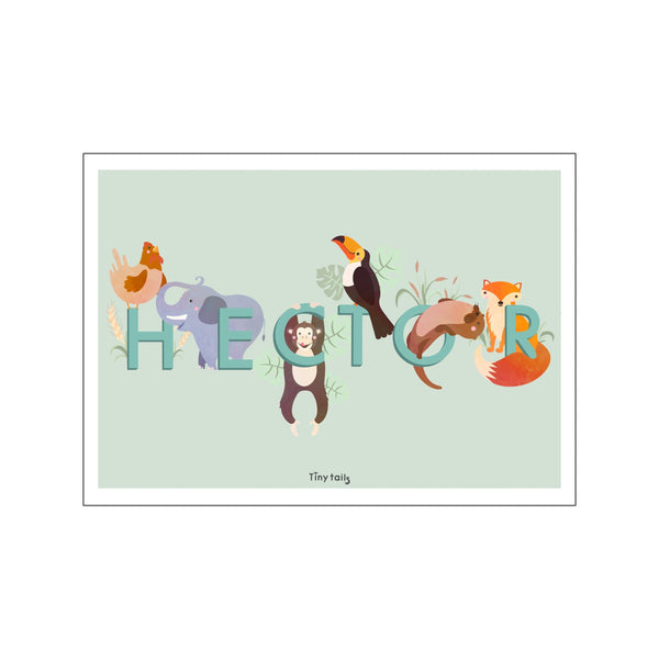 Hector - grøn — Art print by Tiny Tails from Poster & Frame