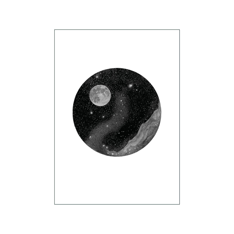 Hello Moon — Art print by Petra Kostova from Poster & Frame