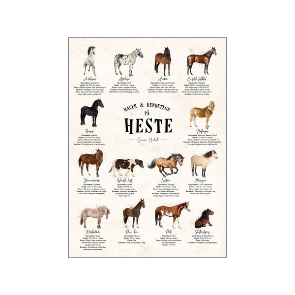 Heste - Sten — Art print by Simon Holst from Poster & Frame