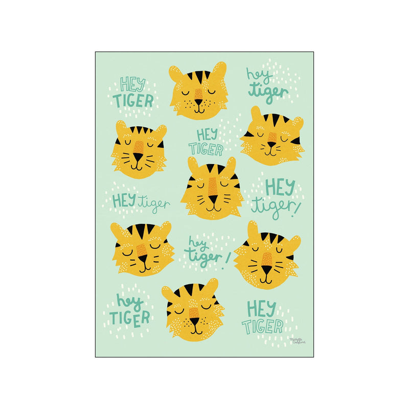 Hey tiger — Art print by Michelle Carlslund - Kids from Poster & Frame