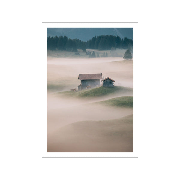 Hills of Fog - White border — Art print by Daniel S. Jensen from Poster & Frame
