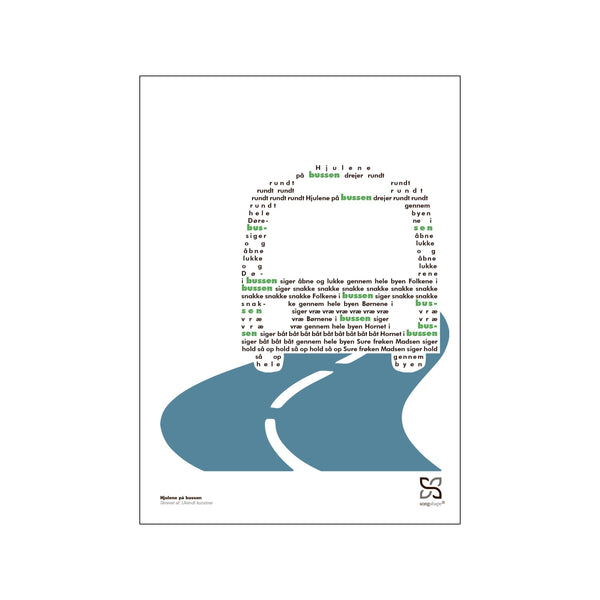 Hjulene på bussen — Art print by Songshape from Poster & Frame