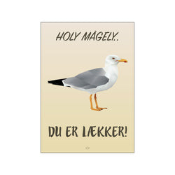 Holy mågely — Art print by Citatplakat from Poster & Frame