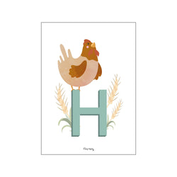 H for Høne — Art print by Tiny Tails from Poster & Frame