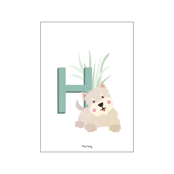 H for Hund — Art print by Tiny Tails from Poster & Frame