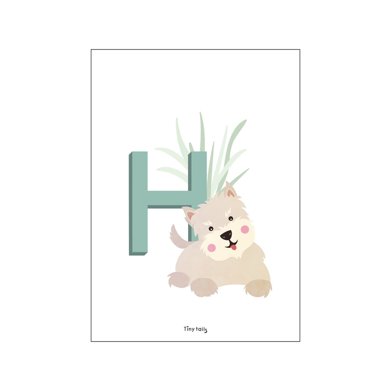 H for Hund — Art print by Tiny Tails from Poster & Frame