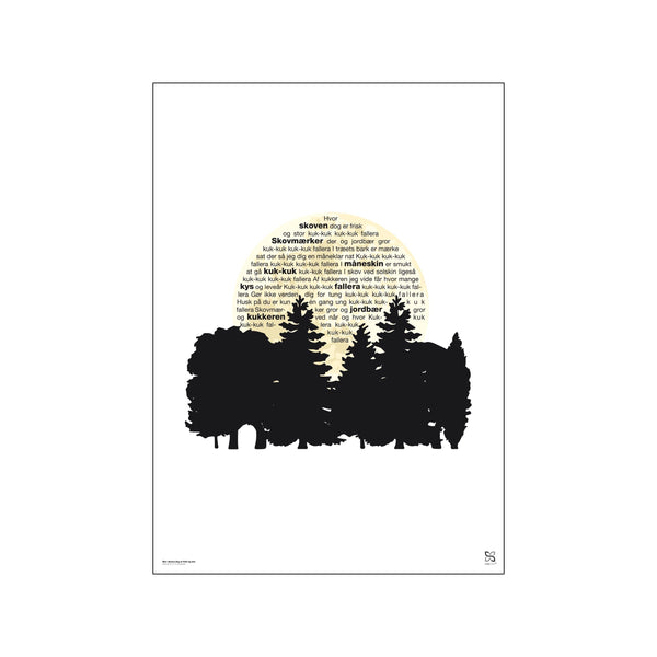 Hvor skoven dog er frisk og stor — Art print by Songshape from Poster & Frame