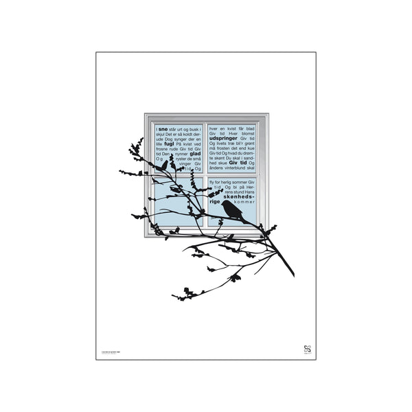 I sne står urt og busk i skjul - B. S. Ingemann — Art print by Songshape from Poster & Frame