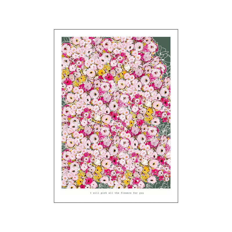 I will pick all the flowers — Art print by Lydia Wienberg from Poster & Frame