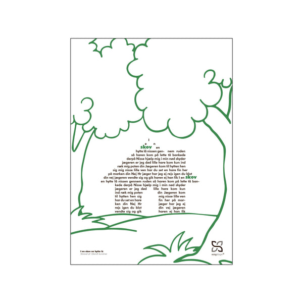 I en skov en hytte lå — Art print by Songshape from Poster & Frame