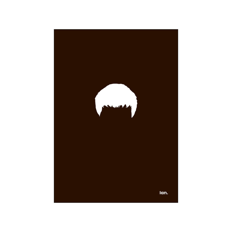 Ian - Black — Art print by Mugstars CO from Poster & Frame