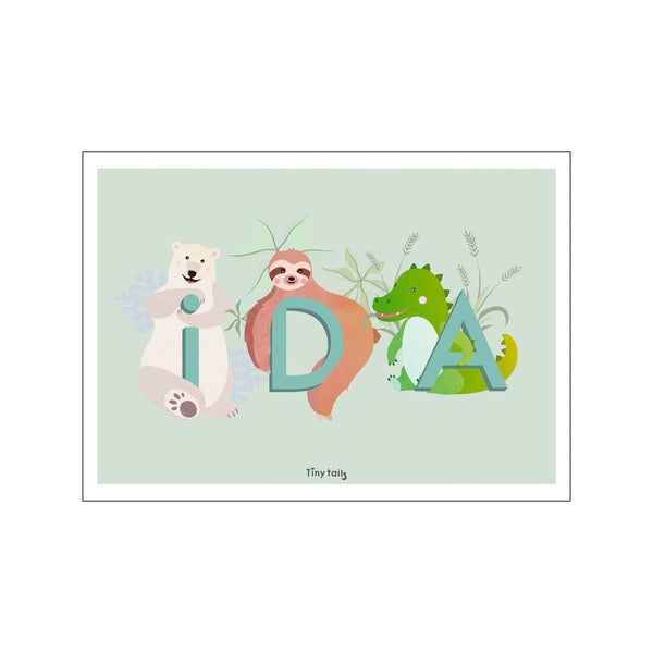 Ida - grøn — Art print by Tiny Tails from Poster & Frame