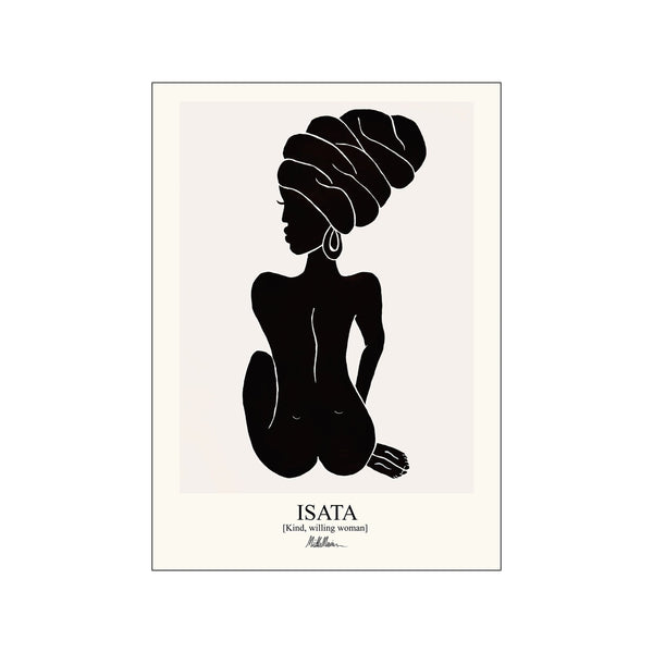 Isata - black — Art print by Morais Artworks from Poster & Frame