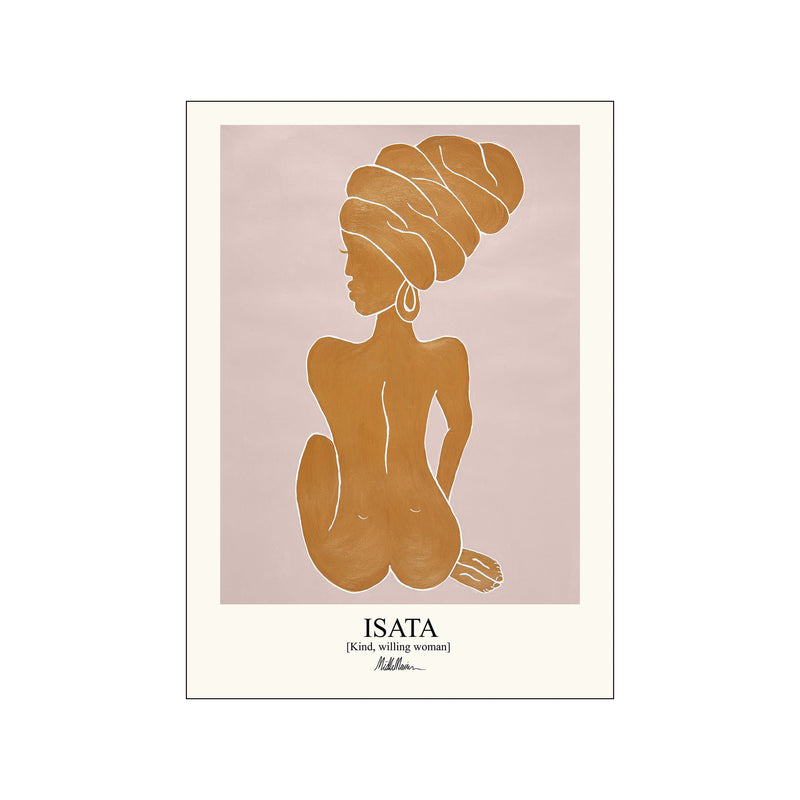 Isata - orange — Art print by Morais Artworks from Poster & Frame