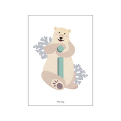 I for Isbjørn — Art print by Tiny Tails from Poster & Frame