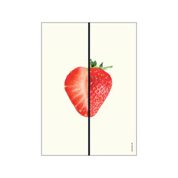 Jordbær Plakat — Art print by bylindhardt from Poster & Frame