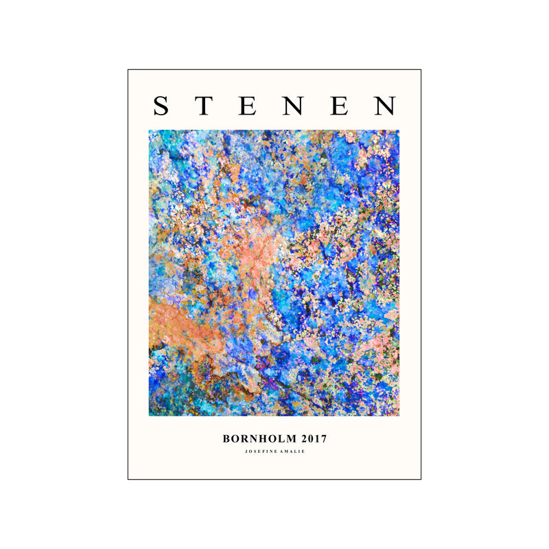 Stenen Blå — Art print by Kalejdo from Poster & Frame