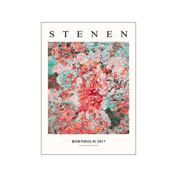 Stenen Rød — Art print by Kalejdo from Poster & Frame