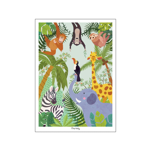 Jungledyrene — Art print by Tiny Tails from Poster & Frame