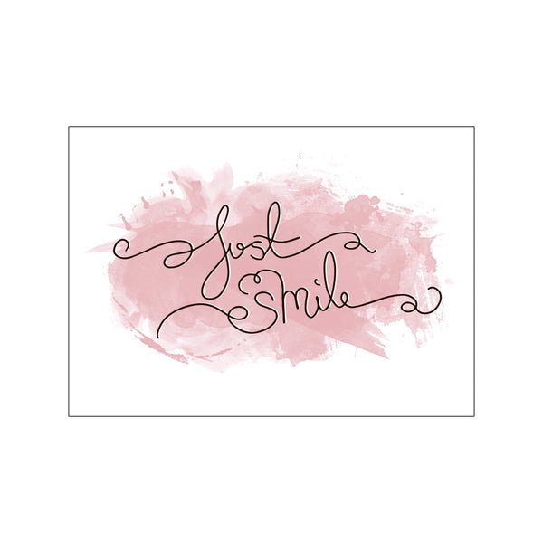 Just smile — Art print by ByAnnika from Poster & Frame