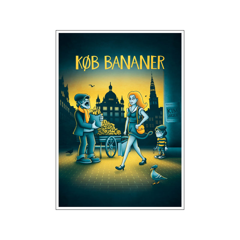 Køb bananer — Art print by Copenhagen Poster from Poster & Frame
