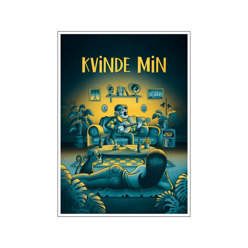 Kvinde min — Art print by Copenhagen Poster from Poster & Frame