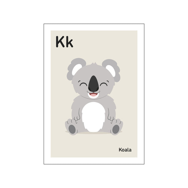 K — Art print by Stay Cute from Poster & Frame