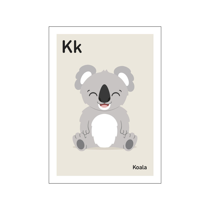 K — Art print by Stay Cute from Poster & Frame