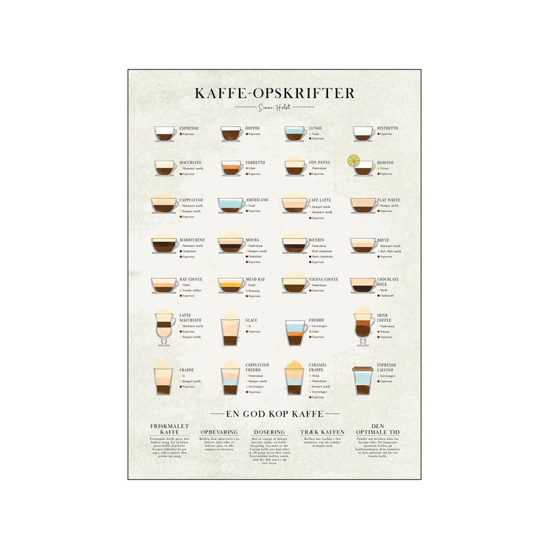 Kaffe, original — Art print by Simon Holst from Poster & Frame