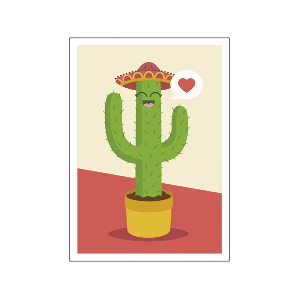 Kaktus Karl — Art print by Stay Cute from Poster & Frame