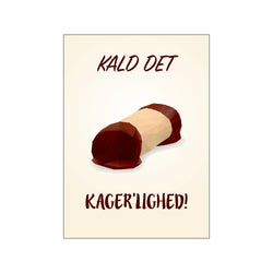 Kager'lighed - Hvid — Art print by Citatplakat from Poster & Frame